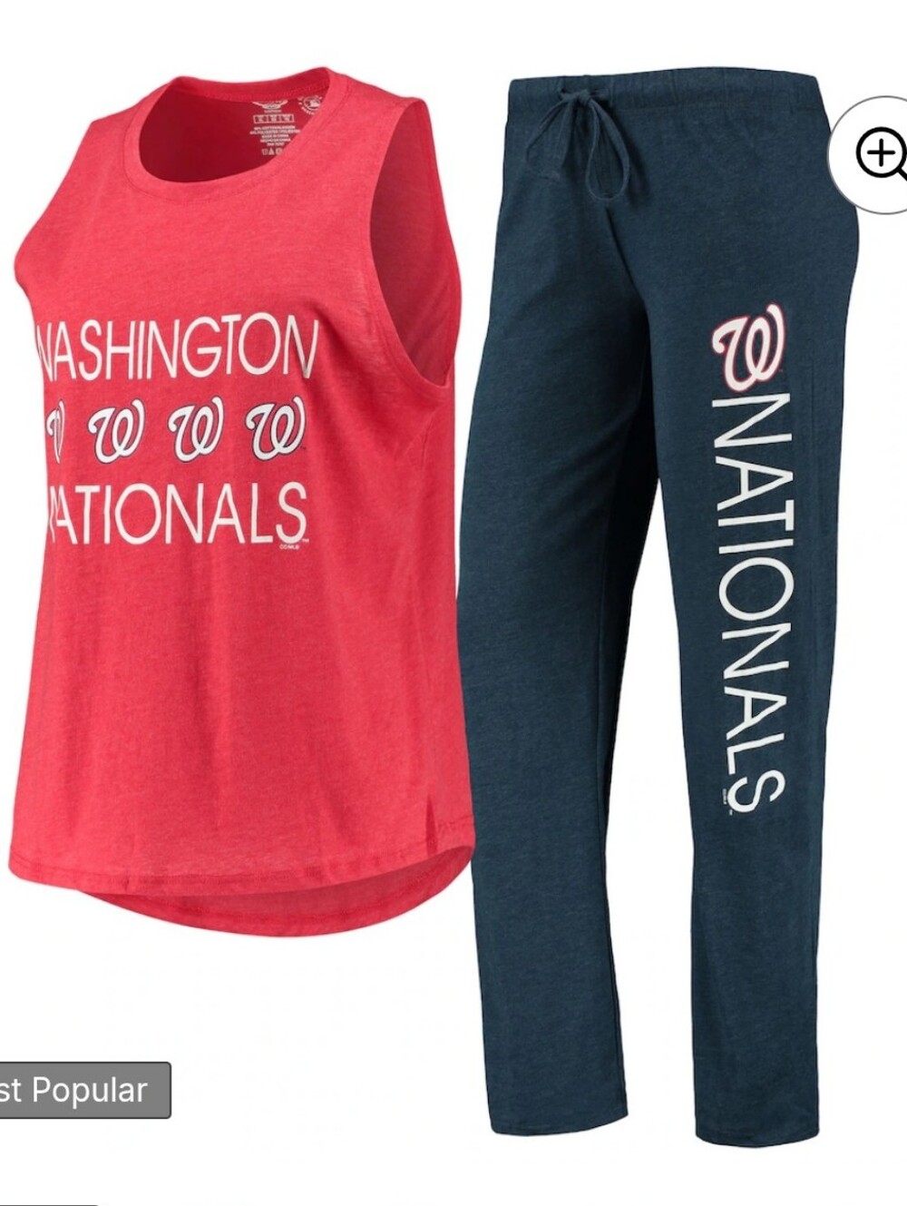 Washington Nationals Sleeveless Tank & Jogger Set